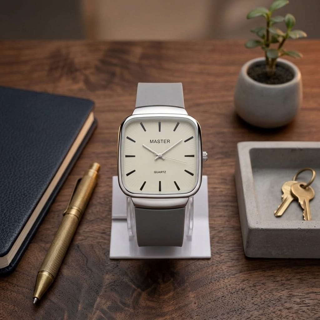 Master Quartz Silicon Strap Watch – Premium Everyday Timepiece