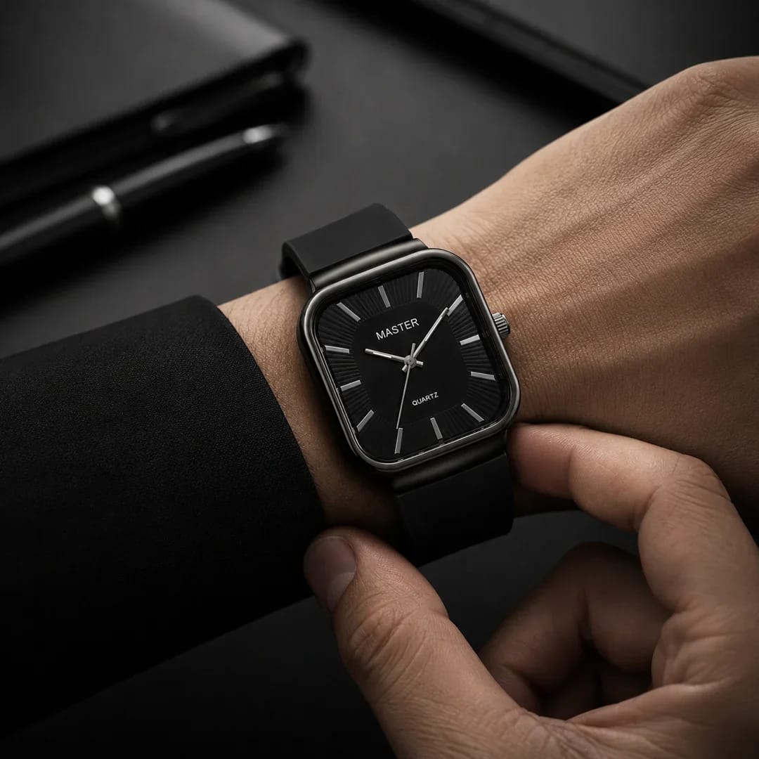 Master Quartz Silicon Strap Watch – Premium Everyday Timepiece