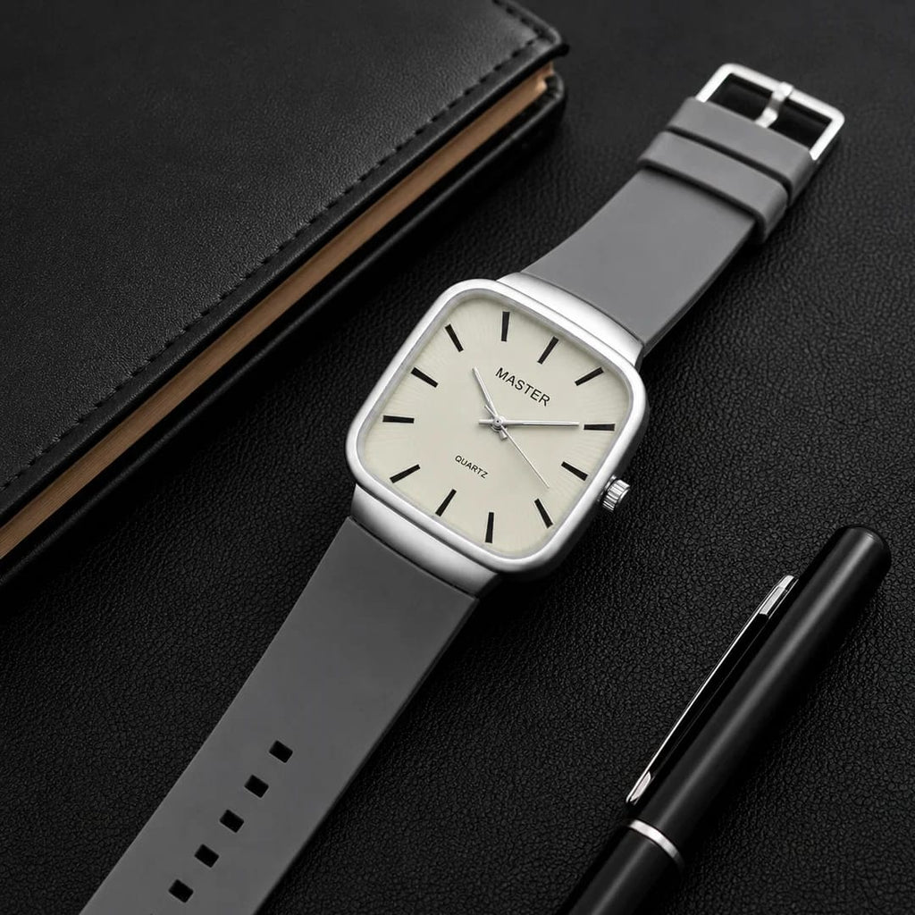 Master Quartz Silicon Strap Watch – Premium Everyday Timepiece