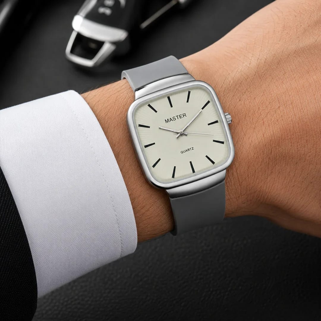 Master Quartz Silicon Strap Watch – Premium Everyday Timepiece