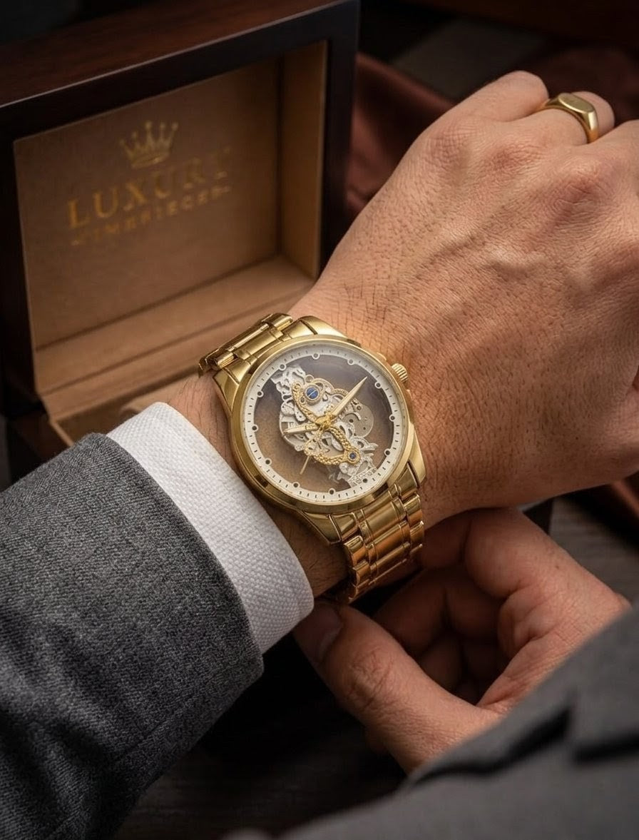 The Royal Heritage Gold-Tone Skeleton Masterpiece