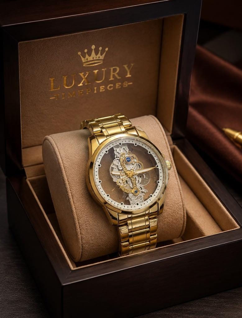The Royal Heritage Gold-Tone Skeleton Masterpiece