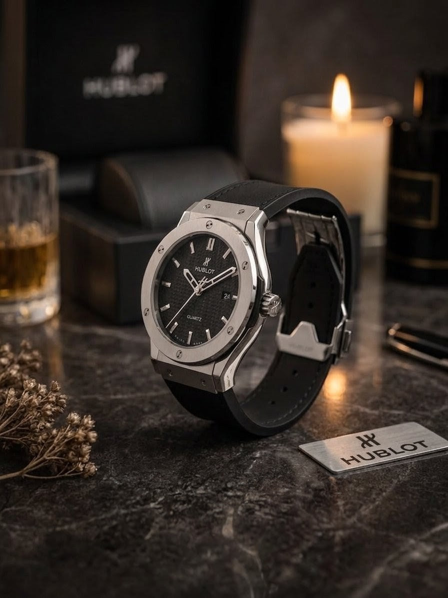 Signature Black Matte Quartz Executive Watch