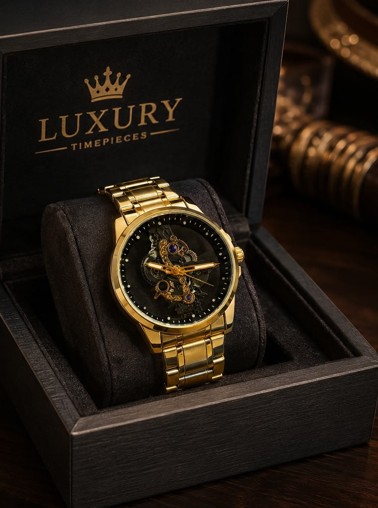 The Royal Heritage Gold-Tone Skeleton Masterpiece