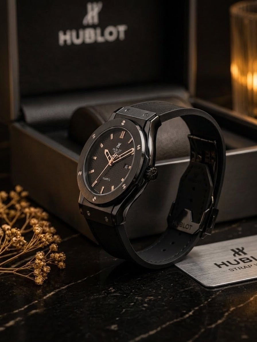Signature Black Matte Quartz Executive Watch