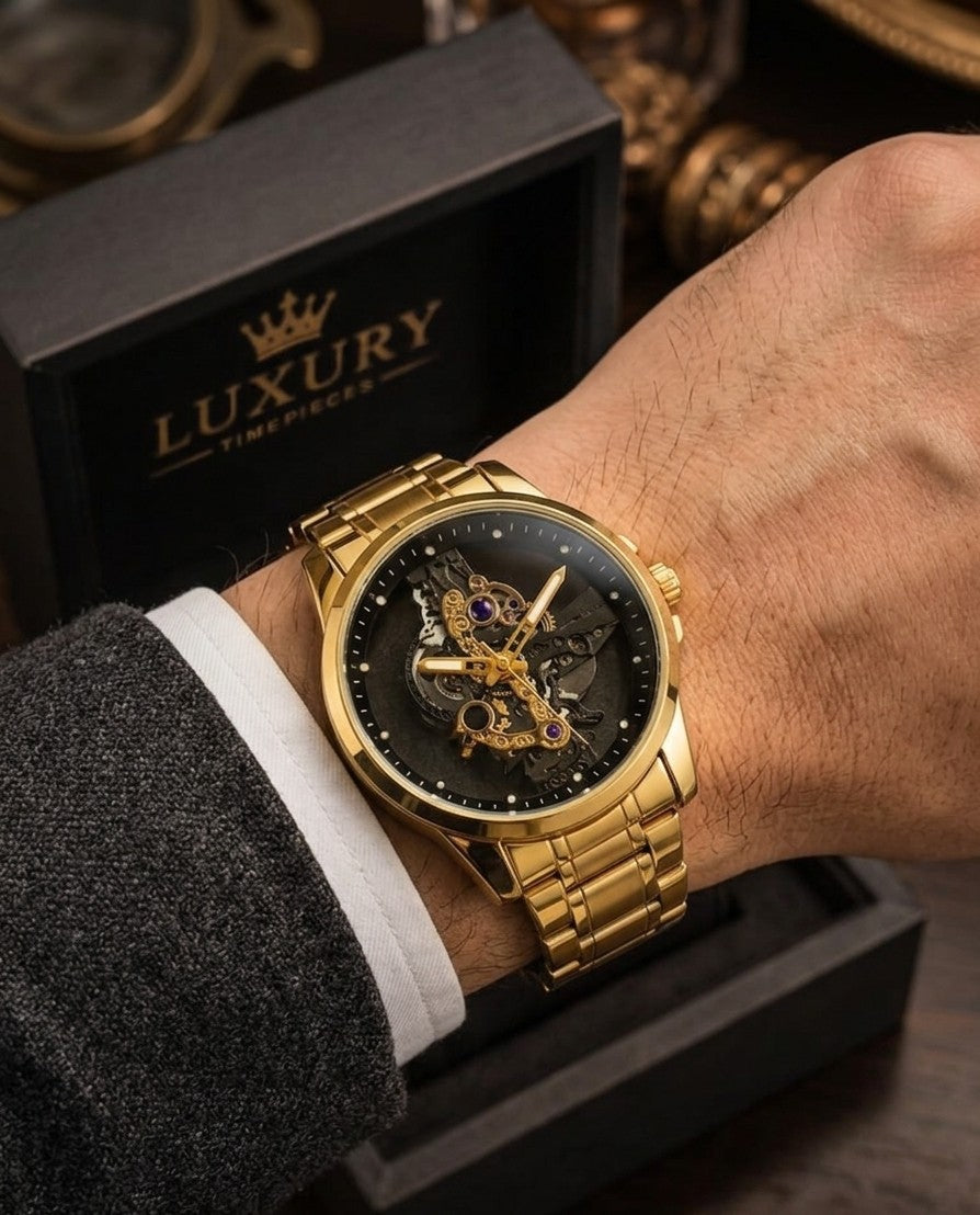 The Royal Heritage Gold-Tone Skeleton Masterpiece